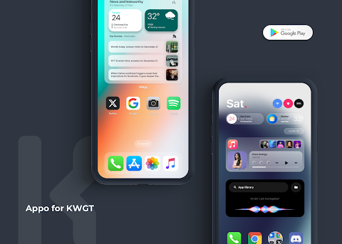 Appo KWGT – iOS 18 Inspired screenshot