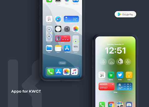 Appo KWGT – iOS 18 Inspired screenshot