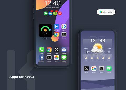 Appo KWGT – iOS 18 Inspired screenshot