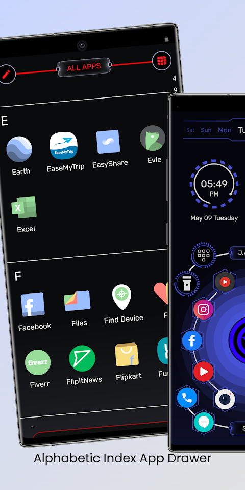 Jarvis Scifi Epic Launcher Pro screenshot