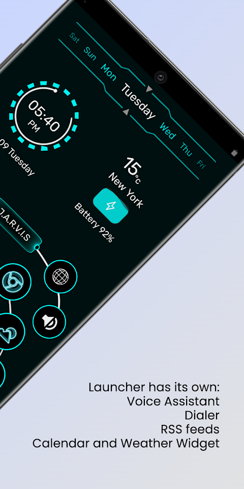 Jarvis Scifi Epic Launcher Pro screenshot