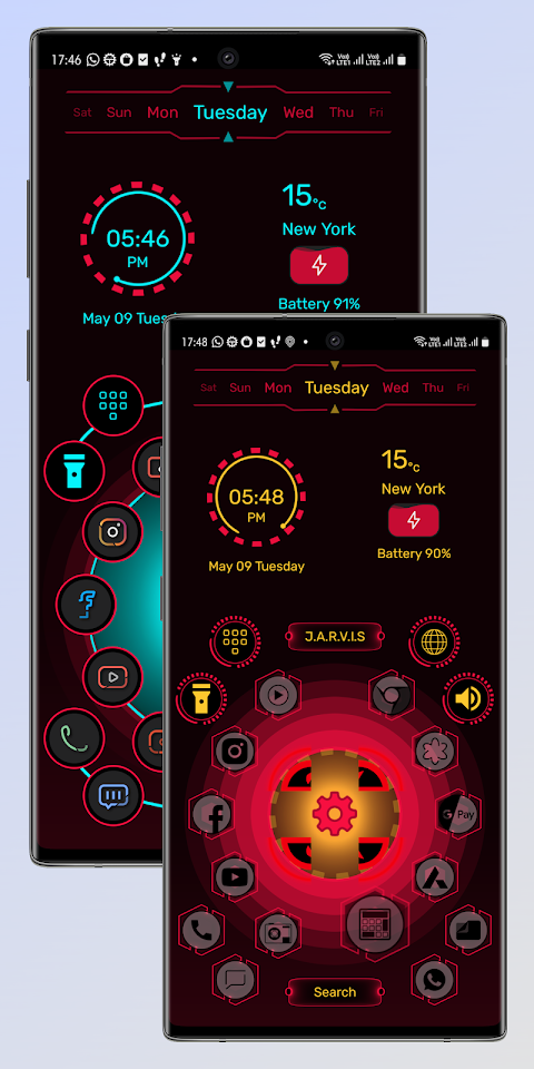 Jarvis Scifi Epic Launcher Pro screenshot