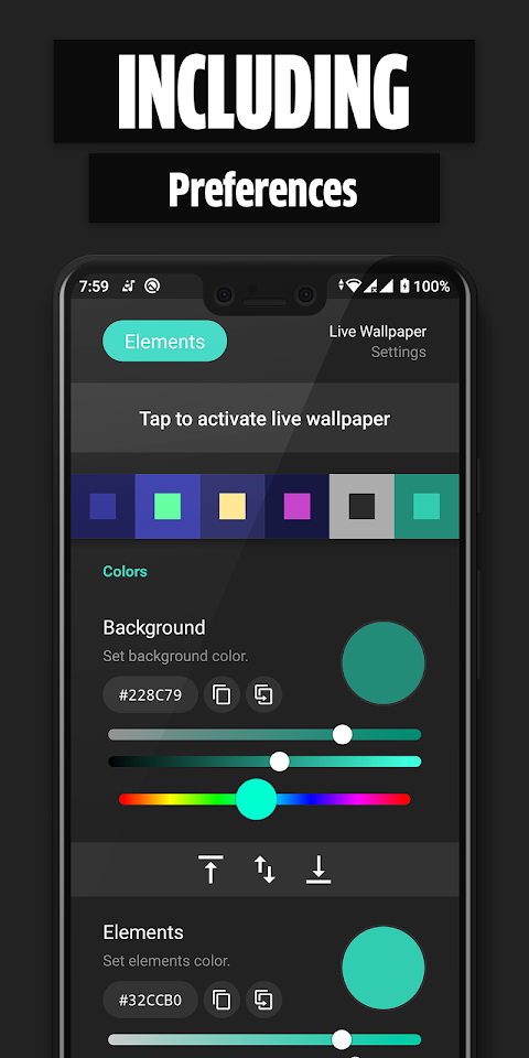 Elements Live Wallpaper screenshot