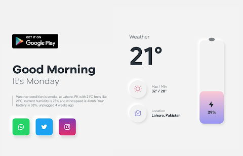 Clowdy KWGT screenshot