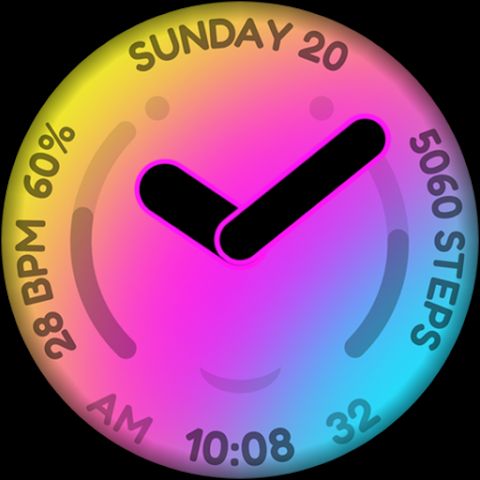 h021 Happy Colorful Analog screenshot