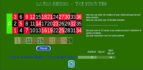 Roulette Analysis screenshot