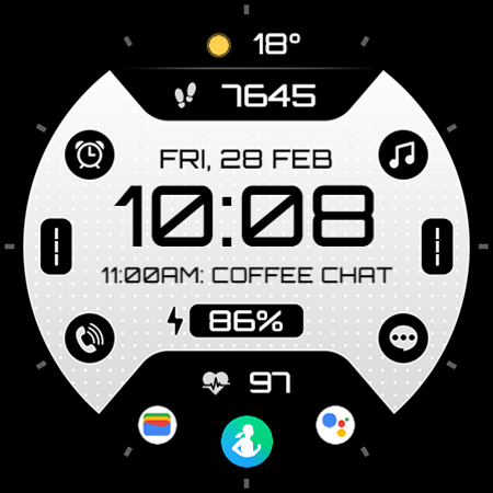 TVV Digital 6 Watch Face screenshot