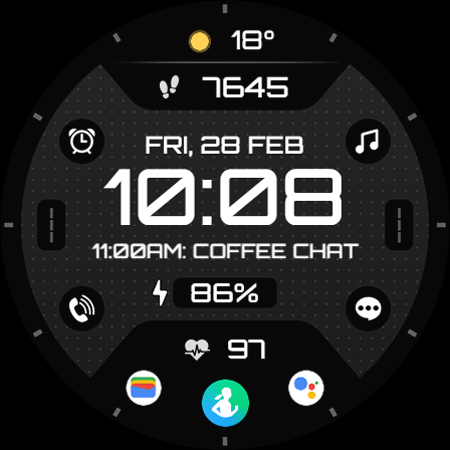 TVV Digital 6 Watch Face screenshot