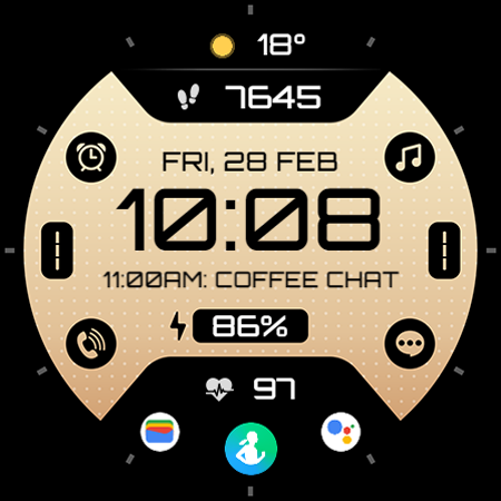 TVV Digital 6 Watch Face screenshot