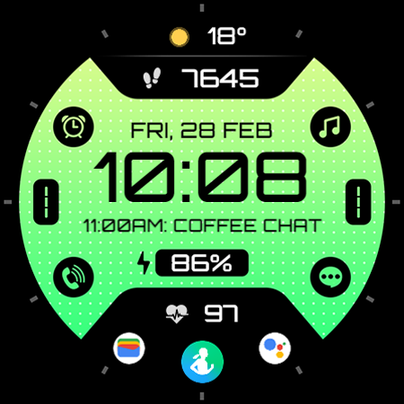 TVV Digital 6 Watch Face screenshot