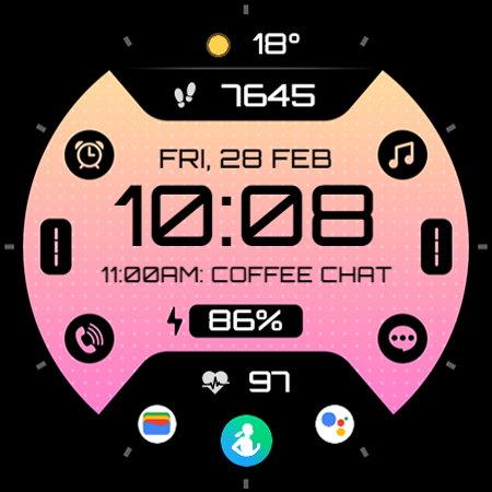 TVV Digital 6 Watch Face screenshot