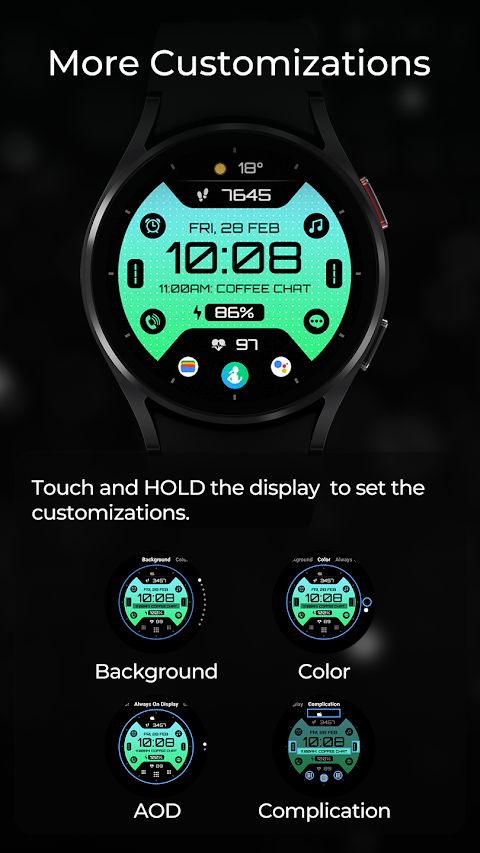 TVV Digital 6 Watch Face screenshot