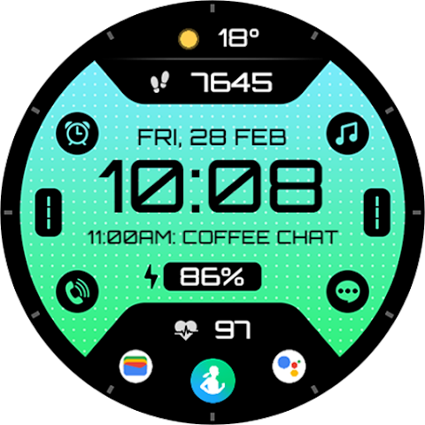 TVV Digital 6 Watch Face screenshot