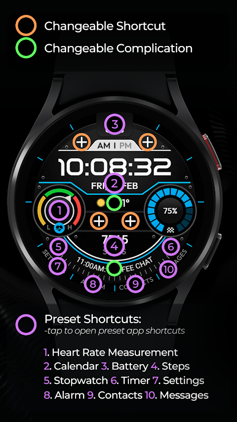 TVV Workout 3 Watch Face screenshot