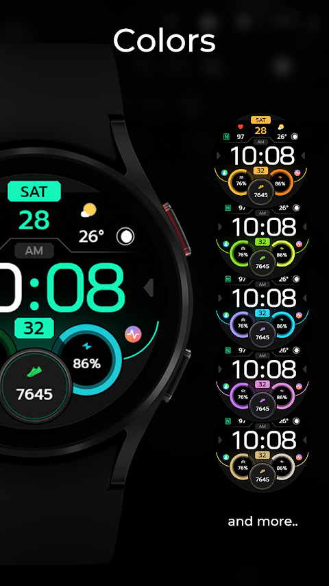 TVV Workout 8 Watch Face screenshot