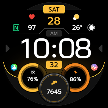 TVV Workout 8 Watch Face screenshot