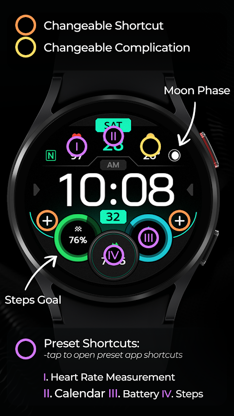 TVV Workout 8 Watch Face screenshot