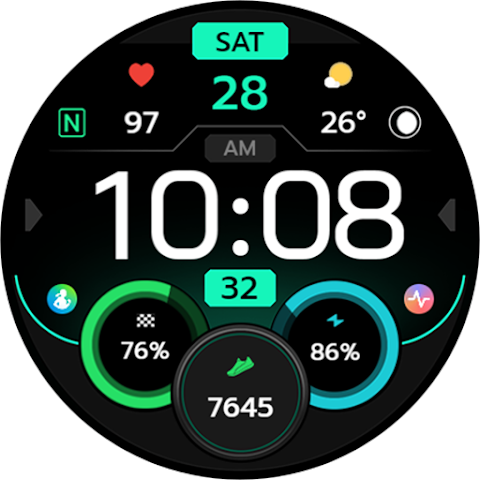 TVV Workout 8 Watch Face screenshot
