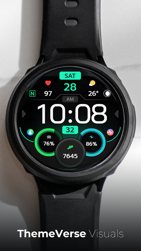 TVV Workout 8 Watch Face screenshot