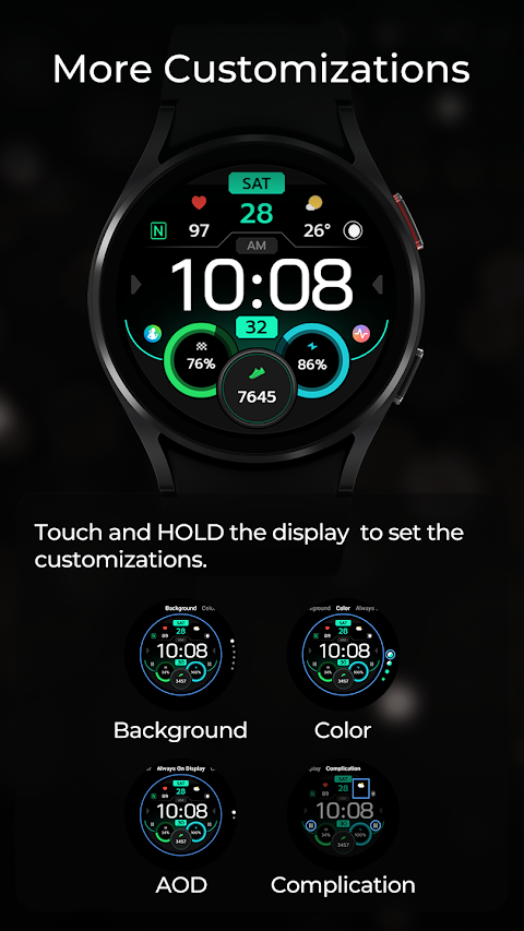 TVV Workout 8 Watch Face screenshot