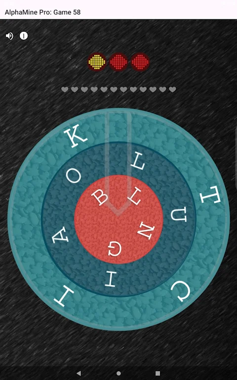 AlphaMine Pro puzzle word game screenshot