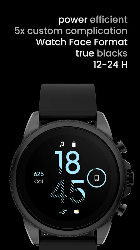 Fit OLED: Watch face screenshot