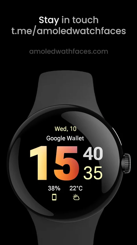 Gradient Watch Face screenshot