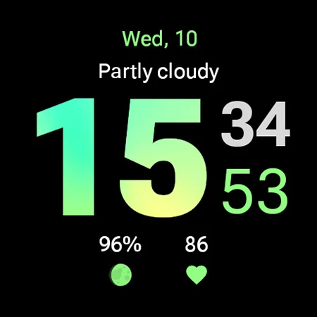 Gradient Watch Face screenshot