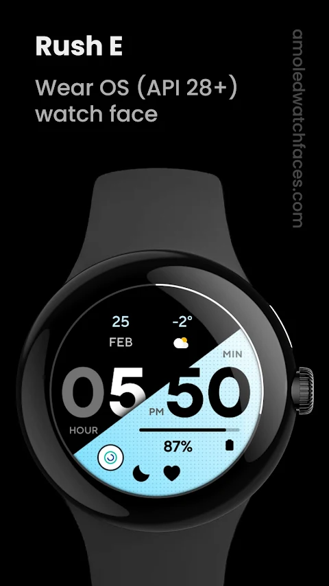 Rush E: Watch face screenshot