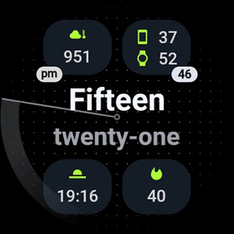 Text Time Watch Face screenshot