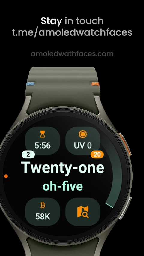 Text Time Watch Face screenshot