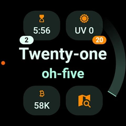 Text Time Watch Face screenshot