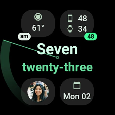 Text Time Watch Face screenshot