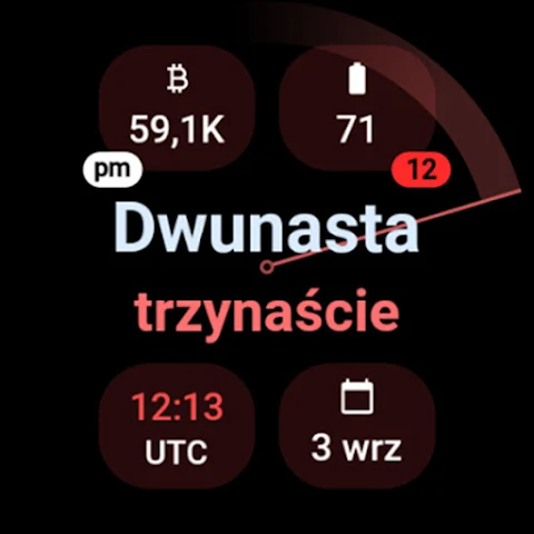 Text Time Watch Face screenshot