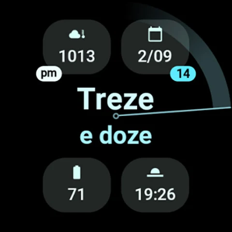 Text Time Watch Face screenshot