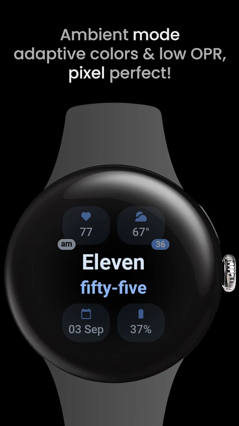 Text Time Watch Face screenshot