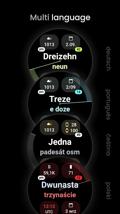 Text Time Watch Face screenshot
