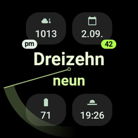 Text Time Watch Face screenshot