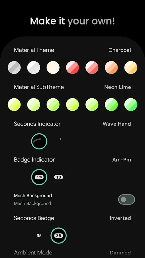 Text Time Watch Face screenshot