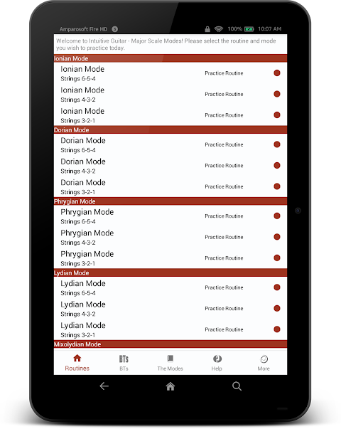 iGuitar – Major Scale Modes screenshot