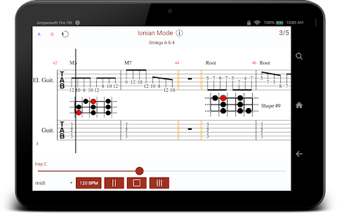 iGuitar – Major Scale Modes screenshot