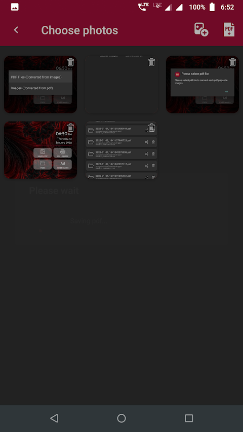 Image to pdf Converter screenshot