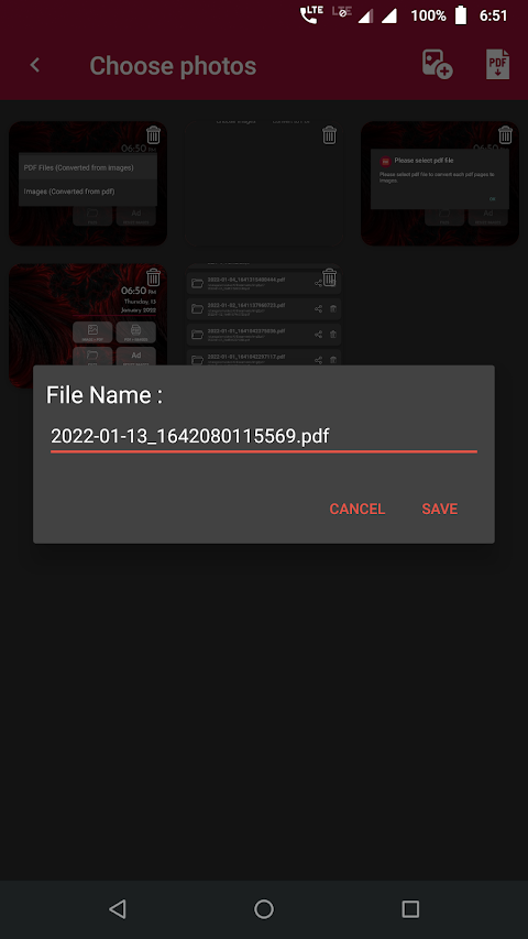 Image to pdf Converter screenshot