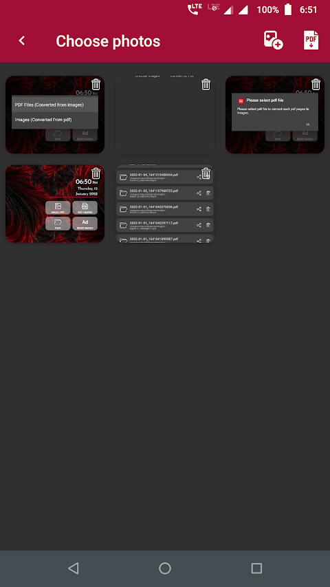 Image to pdf Converter screenshot