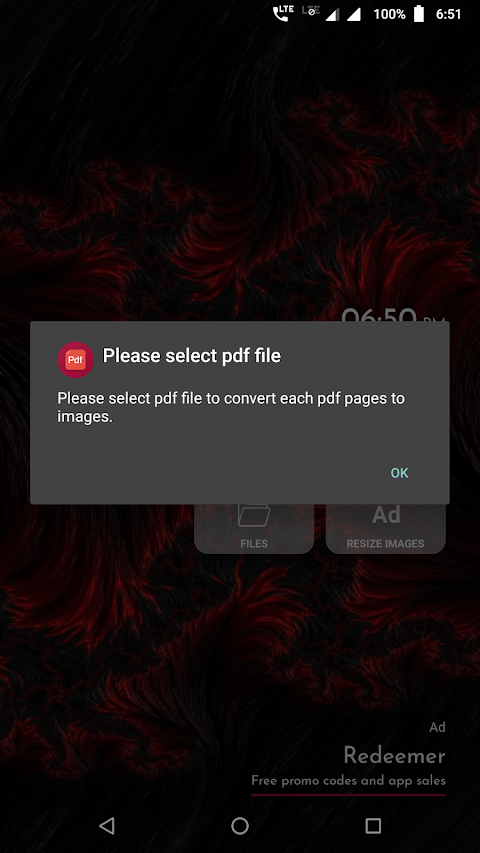 Image to pdf Converter screenshot