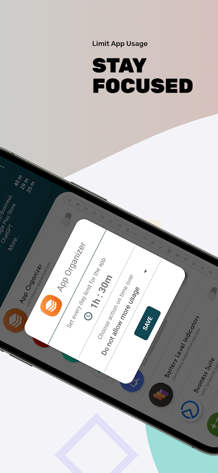 Limit app usage – screen time screenshot