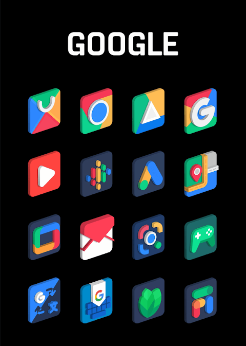 Square 3D – Icon Pack screenshot