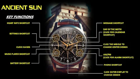 Ancient Sun Wear OS Watch Face screenshot