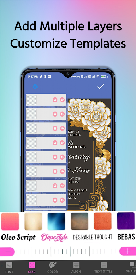 Invitation Card Maker Pro screenshot