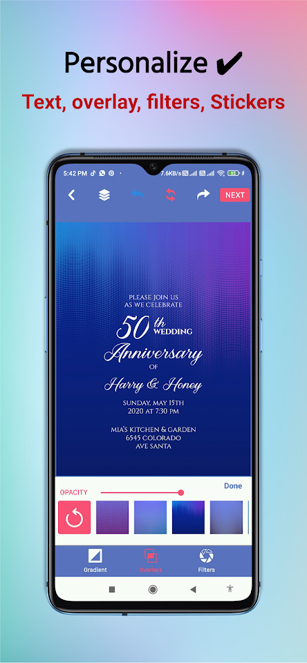 Invitation Card Maker Pro screenshot